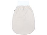 Babyschlafsack TUPTAM "Strampelsack Baby Strampelsack mit breitem Bund Unwattiert" Gr. 6 bis 12, beige (streifen beige), Schlafsäcke, Baby, L: 80cm, Obermaterial: 100% Baumwolle CO., L:80cm