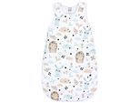 Babyschlafsack TUPTAM "Kugelschlafsack Baby Ganzjahres Schlafsack Wattiert" Gr. 80, igel hase beige mineralgrün, Schlafsäcke, Baby, L: 86cm, Obermaterial: 100% Baumwolle CO., L:86cm