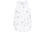 Babyschlafsack TUPTAM "Kugelschlafsack Baby Ganzjahres Schlafsack Wattiert" Gr. 68, waldtiere, igel, rehe, Schlafsäcke, Baby, L: 74cm, Obermaterial: 100% Baumwolle CO., L:74cm