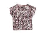 Superga Kinder/Kinder T-shirt met luipaardprint (Roze/Zwart)