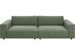 Big-Sofa MUSTERRING "MR Lucia, puristischer Luxus von Musterring", grün (turtle), B:292cm H:81cm T:124cm, 94% Polyester, 6% Nylon, Sofas, Big-Sofa, Erstklassige Kammerkissen, weiche Polsterung & zeitloser Look