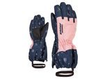 Skihandschuhe ZIENER "LEVIO AS(R)", Damen, Gr. 5, weiß (snow), Kunstfaser, Handschuhe Skihandschuhe