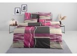 Bettwäsche OTTO HOME "Kelian", lila (beere, grau), B/L: 200cm x 200cm, 1 Stk., 2 Stk., Linon, B/L: 80cm x 80cm & 80cm x 80cm, 3 Stk., Linon, Obermaterial: 100% Baumwolle, Bettwäsche, Bettwäsche, in verschiedenen Qualitäten, gemusterte Bettwäsche