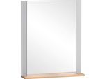 Spiegel SCHILDMEYER "Jelda", grau (platingrau, eiche landhausfarben), B:59,6cm H:71,1cm T:12,3cm, Holzwerkstoff, Spiegel, Spiegel, Solide Verarbeitung - Dieses Produkt ist in Deutschland gefertigt