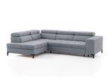 Ecksofa EXXPO - SOFA FASHION "Bocco, hochwertige Verarbeitung, toller Sitzkomfort, bequem, L-Form", silber, B:276cm H:75cm T:203cm, 100% PES, Sofas, Ecksofa, aus Luxus-Microfaser +Simply Clean - für besonders einfache Reinigung