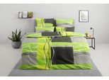 Bettwäsche OTTO HOME "Kelian", grün (grün, grau), B/L: 200cm x 200cm, 1 Stk., 2 Stk., Linon, B/L: 80cm x 80cm & 80cm x 80cm, 3, Linon, Obermaterial: 100% Baumwolle, Bettwäsche, Bettwäsche, in verschiedenen Qualitäten, gemusterte Bettwäsche