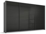 Kleiderschrank OTTO HOME "Mehrzweckschrank Aktenschrank Möbel Mietswohnung Schlafzimmer OTELI", grau (graumetallic, hochglanz effektgrau), B:323cm H:214cm T:68cm, Holzwerkstoff, Schränke, Kleiderschrank, inkl. Passepartout optional mit Beleuchtung MADE IN GERMANY