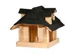 dobar Vogelhaus "Zwart" aus Massivholz, ca.: 40x34,5x23,5 cm