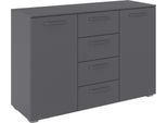 OTTO home "Kommode Sideboard Schubladenkommode Schlafzimmerkommode OTELI" Breite 120 cm inkl. SOFT-CLOSE-FUNKTION, mit moderner Dekor-Front, vier große Schubladen und 2 Türen, mit 4 Einlegeböden MADE IN GERMANY