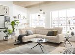 Ecksofa MUSTERRING "MR 4615", beige (nature), B:272cm H:84cm T:214cm, 100% Polyester, Sofas, Ecksofa, mit Kopf- und Rückenverstellung, Metallfuß schwarz, Maße 272 x 214 cm