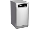 BAUKNECHT Standgeschirrspüler "BK6FB10BS7A0X", Energieeffizienz: B, silber (edelstahl), B:45cm H:85cm T:59cm, Geschirrspüler, PowerClean Hochdruckdüsen – reinigt hartnäckigste Verschmutzungen, Standgeschirrspüler