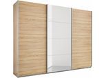 Kleiderschrank OTTO HOME "Mehrzweckschrank Aktenschrank Möbel Mietswohnung Schlafzimmer DOBENE", braun (eiche sonoma), B:270cm H:210cm T:62cm, Holzwerkstoff, Schränke, Kleiderschrank, mit großen Spiegelelementen, inkl. Schubladeneinsatz MADE IN GERMANY