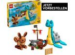 Konstruktionsspielsteine LEGO "SMART Play: Evoli und Lapras auf Schatzsuche (72162), LEGO Pokémon", bunt, Spielbausteine, Kinder, Kunststoff, Konstruktionsspielsteine, Mit SMART Brick kombatibel (nicht enthalten)