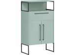 Midischrank SCHILDMEYER "Limone, Midischrank, Made in Germany, B: 65 cm", grün (mint), B:65,2cm H:112,5cm T:33,1cm, FSC-zertifizierter Holzwerkstoff, Schränke, Midischrank, Solide Verarbeitung - Dieses Produkt ist in Deutschland gefertigt