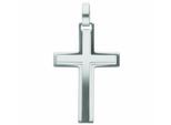 Kettenanhänger ADELIA´S "Kreuzanhänger Edelstahl", silber, Schmuckanhänger, Damen, Edelstahl, Kettenanhänger, Edelstahlanhänger Kreuz