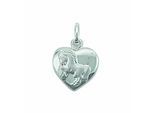 Kettenanhänger ADELIA´S "Herzanhänger 925 Silber", silber, Schmuckanhänger, Damen, Silber 925 (Sterlingsilber), Kettenanhänger, Silberanhänger Herz