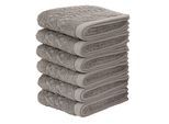 Gaestehandtuecher OTTO HOME "Regona, Gästehandtücher 30x50cm, flauschig und weich, 500 gr/m²", grau, B:30cm L:50cm, Frottier, Obermaterial: 100% Baumwolle, Handtücher, Premium Handtücher mit Bordüre, Set, 100% Baumwolle, 5 Jahre Garantie