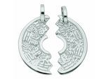Puzzleanhänger ADELIA´S "Partneranhänger 925 Silber", silber, Schmuckanhänger, Damen, Silber 925 (Sterlingsilber), Silberanhänger Partneranhänger