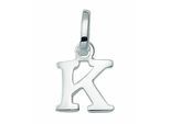 Buchstabenanhänger ADELIA´S "Buchstabenanhänger K 925 Silber", silber, Schmuckanhänger, Damen, K, Silber 925 (Sterlingsilber), Silberanhänger Buchstabe K