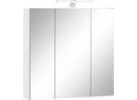 Spiegelschrank SCHILDMEYER "Lagona, Spiegelschrank, Made in Germany, B: 70 cm", weiß, B:70cm H:70,7cm T:15,7cm, FSC-zertifizierter Holzwerkstoff, Schränke, Spiegelschrank, Solide Verarbeitung - Dieses Produkt ist in Deutschland gefertigt