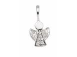 Kettenanhänger ADELIA´S "Engelanhänger 925 Silber mit Zirkonia", silber, Schmuckanhänger, Damen, mit Zirkonia, Silber 925 (Sterlingsilber), Kettenanhänger, Silberanhänger Engel