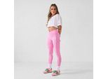 MP Damen X Tatiana Contrast Dipped Waist Leggings - Rosa - L