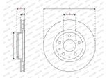 FERODO Bremsscheibe ddf3035c 295mm 25mm für MAZDA