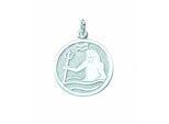 Kette mit Anhänger ADELIA´S "925 Silber Sternzeichen Anhänger Wassermann Ø 15,7 mm", silber, Halsketten, Damen, Silber 925 (Sterlingsilber), Schmuckset - Set mit Halskette