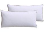 Federkopfkissen RIBECO "Ella", weiß, B:40cm L:80cm, Bezug: 100% Baumwolle. Füllung: 90% Entenfeder, 10% Entendaune, Kopfkissen, Feder & Daunenkissen zum Top-Preis