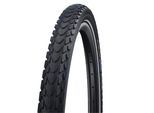 Fahrradreifen SCHWALBE "Marath.Mondial HS428", schwarz (schwarz, reflex), Fahrradreifen, 28 x 1,97