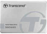 TRANSCEND interne SSD "SSD220S 480GB", silber (silberfarben), 480 GB, Schreibgeschwindigkeitmaximal 480 MB/s Lesegeschwindigkeitmaximal 530 MB/s, Festplatten
