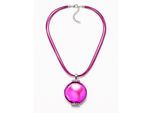 Kette mit Anhänger "Caserta", Damen, Gr. onesize, Glas, pink, COLLEZIONE ALESSANDRO, Basic, Halsketten, runder Anhänger