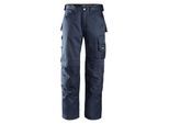 Arbeitshose SNICKERS WORKWEAR "DuraTwill Handwerker", Herren, Gr. 54, Einheitsgröße, blau (marine (navy)), Obermaterial: 52% Baumwolle CO. 48% Polyamid PA., Hosen Arbeitshose
