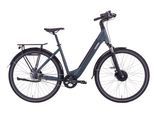 E-Bike TELEFUNKEN "Multitalent RC675" Gr. 50, blau (granitgrau, schwarz), Elektrofahrräder, Herren, 50cm, 28 Zoll (71,12cm), Pedelec, Elektrofahrrad, Damen u. Herren, Scheibenbremsen, 28 Zoll