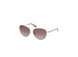 Beige Metalen Zonnebril
