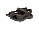 Sandale SIOUX "Oneglio-702", Herren, Gr. 44 (UK 9 1/2), braun, Obermaterial: 100% Kalbsnubukleder CANU. 100% Polyurethan PU., Schuhe Sandale