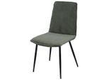 Livetastic , Grün, Schwarz , Metall, Textil , 47x91x61.5 cm , Esszimmer, Esszimmerstühle, Polsterstühle