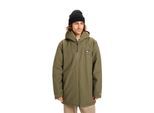 Regenjacke QUIKSILVER "Overcast 3K Parka", Herren, Gr. L, grape leaf, Obermaterial: 65% Baumwolle, 35% Nylon., Jacken Regenjacke