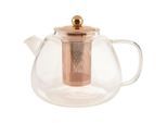 Leonardo Teekanne TE PER TE, Klar, Glas, 1500 ml, 19x15.5x17.3 cm, Ausgießer, Siebeinsatz, Kaffee & Tee, Kannen, Teekannen