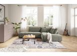 Ecksofa MUSTERRING "Lucia bequem, elegant & zeitlos, elegante Sofa ohne Armlehnen", grün (turtle), B:304cm H:81cm T:224cm, 100% Polyester, Sofas, Ecksofa, mit großem Longchair, verschiedene Farben, B304 x T224 cm
