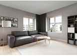 Big-Sofa MUSTERRING "LUCIA Mega Sofa, hoher Sitzkomfort, Breite 252cm, Kontrastnaht", grau (elephant puro), B:252cm H:81cm T:124cm, Flachgewebe FLORIS (100% Polyester);Flachgewebe VALMONT (60% Baumwolle/ 40% Leinen);Microfaser CRONA (100% Polyester), Sofas, Big-Sofa, in vielen Qualitäten und 4 unterschiedlichen Nähten, 2,5-Sitzer