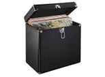 HAMA LP-Schutzhülle "LP Koffer 50, Koffer für bis zu 50 Schallplatten, schwarz", schwarz, CD, Hüllen, LP-Schutzhülle