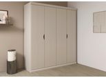 Kleiderschrank OTTO HOME "Mehrzweckschrank Aktenschrank Möbel Mietswohnung Schlafzimmer MARLENE", beige (beige (champagner)), B:181cm H:203cm T:56cm, Holzwerkstoff, Schränke, Kleiderschrank, in 3 Breiten 91/136/181 cm im Landhaus-Stil MADE IN GERMANY