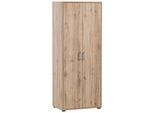 Aktenschrank WELLTIME "Baku", braun (wildeichefarben), B:65,1cm H:163,6cm T:41cm, FSC-zertifizierter Holzwerkstoff, Schränke, Aktenschrank, Solide Verarbeitung - Dieses Produkt ist in Deutschland gefertigt