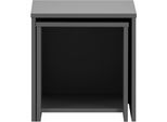 Beistelltisch SCHILDMEYER "Smash, Beistelltisch,melaminharzbeschichtet, Made in Germany", grau (anthrazit, anthrazit, anthrazit), B:40cm H:42cm T:40cm, Tische, Beistelltisch, Solide Verarbeitung - Dieses Produkt ist in Deutschland gefertigt