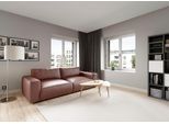 Big-Sofa MUSTERRING "LUCIA Mega Sofa, hoher Sitzkomfort, Breite 252cm, Kontrastnaht", braun (brandy bax), B:252cm H:81cm T:124cm, Flachgewebe FLORIS (100% Polyester);Flachgewebe VALMONT (60% Baumwolle/ 40% Leinen);Microfaser CRONA (100% Polyester), Sofas, Big-Sofa, in vielen Qualitäten und 4 unterschiedlichen Nähten, 2,5-Sitzer