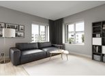 Big-Sofa MUSTERRING "LUCIA Mega Sofa, hoher Sitzkomfort, Breite 252cm, Kontrastnaht", braun (mocca puro), B:252cm H:81cm T:124cm, Flachgewebe FLORIS (100% Polyester);Flachgewebe VALMONT (60% Baumwolle/ 40% Leinen);Microfaser CRONA (100% Polyester), Sofas, Big-Sofa, in vielen Qualitäten und 4 unterschiedlichen Nähten, 2,5-Sitzer