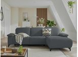 Ecksofa MUSTERRING "MR370 mit/ohne Relaxfunktion, verschiedene Unterfederungen zur Auswahl", grau (stone), B:280cm H:83cm T:180cm, 16% Baumwolle, 79% Polyester, 5% Polyacryl, Sofas, Ecksofa, Farbe, Material, Sitzkomfort und Funktion wählbar, Maße 280 x 180 cm