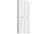 Schuhschrank OTTO HOME "AOSTA, Höhe 191cm, 2 Türen, 10 Einlegeböden, 11 Fächer", weiß, B:64cm H:191cm T:35cm, Holzwerkstoff, Schränke, Schuhschrank