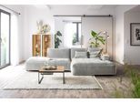 Ecksofa MUSTERRING "Lucia modern und bequem, Breite 330cm, L-Form", grau, B:330cm H:81cm T:190cm, 100% Polyester, Sofas, Ecksofa, verschiedene Farben, großer Longchair mit Armlehne, B330 x T190 cm